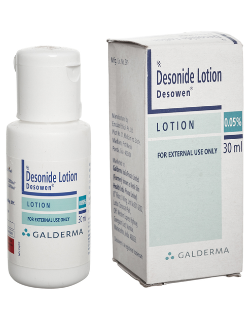 Лосьон desonide (Десонид) lotion desowen 0.05 для шкіри голови від псоріазу Galderma - зображення 1