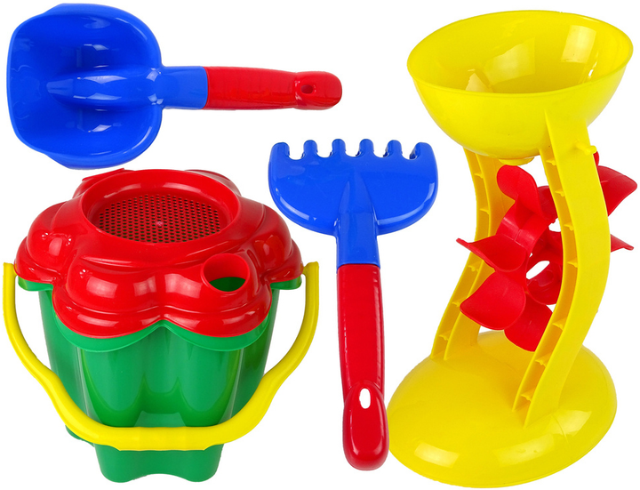 Zestaw do piasku Hemar Family Kwiatek 5 elementów 15118 (5900992000475) - obraz 3