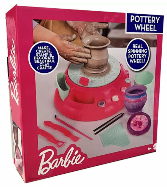 Zestaw dla dziecięcej kreatywności Barbie koło garncarskie (5056356795102) - obraz 1