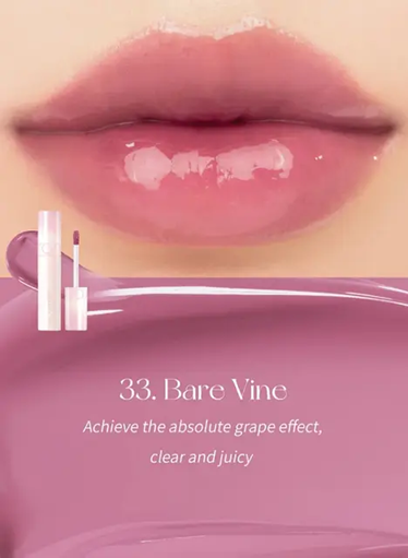Глянцевый тинт для губ в виноградном оттенке Rom&nd Juicy Lasting Tint No.33 Bare Vine, 5.5 мл - изображение 2