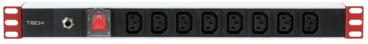 Listwa zasilająca TECHly I-CASE STRIP-813T 8xIEC C13 2 m Black - obraz 1