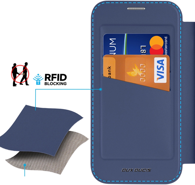 Etui z klapką Dux Ducis Skin X Pro do Apple iPhone 16 Blue (6934913004432) - obraz 11