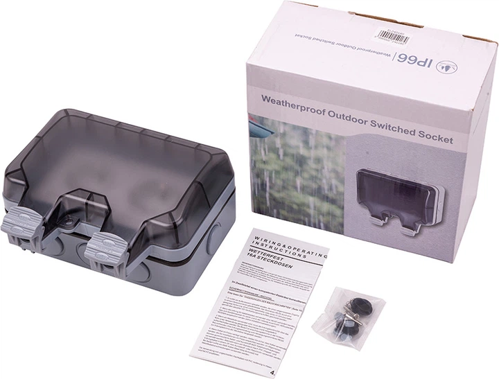Розетка HiSmart подвійна водонепроникна EU IP66 (EL240180) - зображення 7