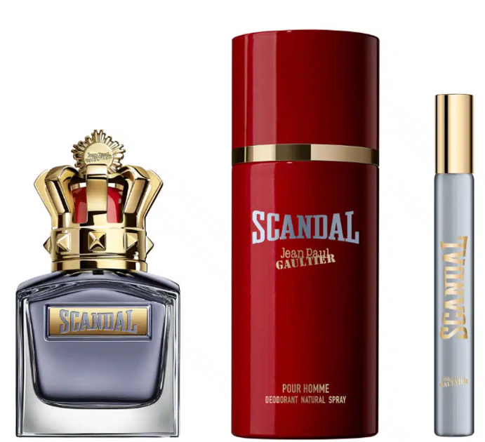 Zestaw męski Jean Paul Gaultier Scandal Pour Homme Woda toaletowa 100 ml + 10 ml + Dezodorant 150 ml (8435415098731) - obraz 2