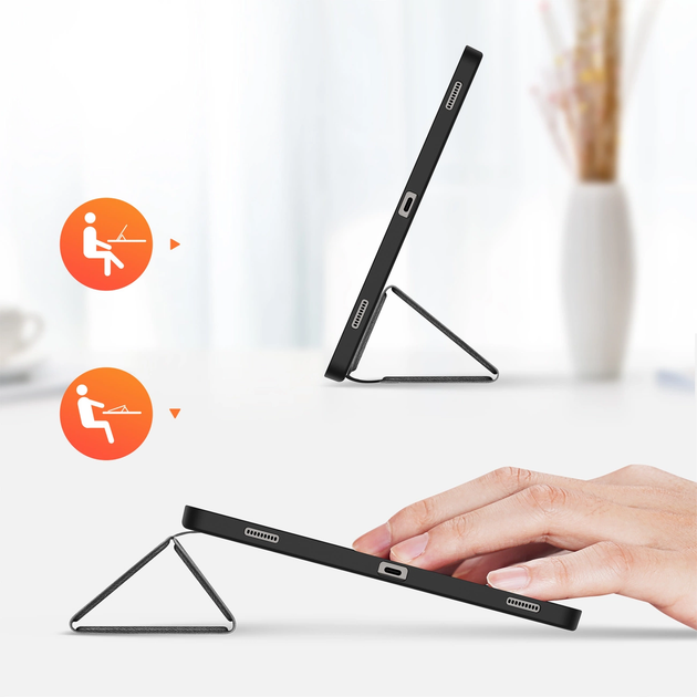 Обкладинка Dux Ducis Domo для Samsung Galaxy Tab S10+/S9+/ S9 FE+ Black (6934913000762) - зображення 4