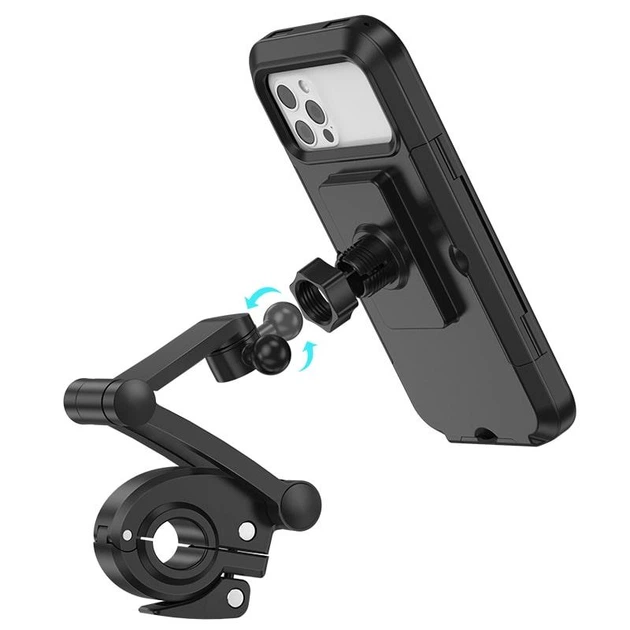 Держувач для телефону на велосипед HOCO Rider waterprooof CA101, чорний - изображение 3