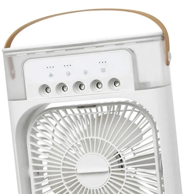 Вентилятор настольный Mini Cooling Fan 9418 с контейнером для льда, белый - изображение 4