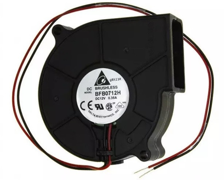 Вентилятор відцентровий кулер ЧПУ Delta Electronics BFB0712H 75мм 12В 2пин - изображение 1