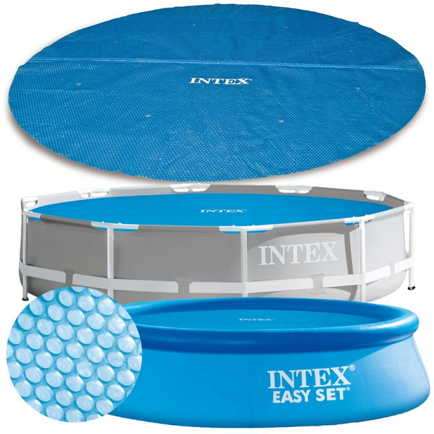 Чохол для басейну з сонячним підігрівом Intex 244 см 28010 (6941057422190) - зображення 2