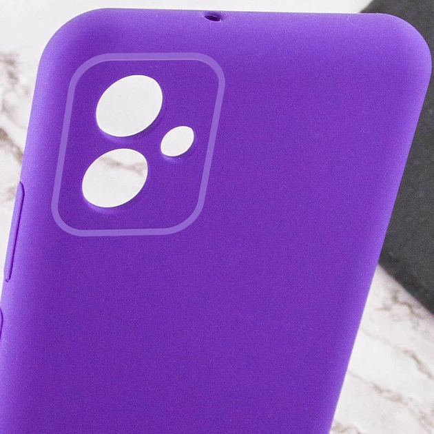 Чохол TPU GETMAN Liquid Silk Full Camera для Samsung Galaxy A06 Фіолетовий / Purple - зображення 3