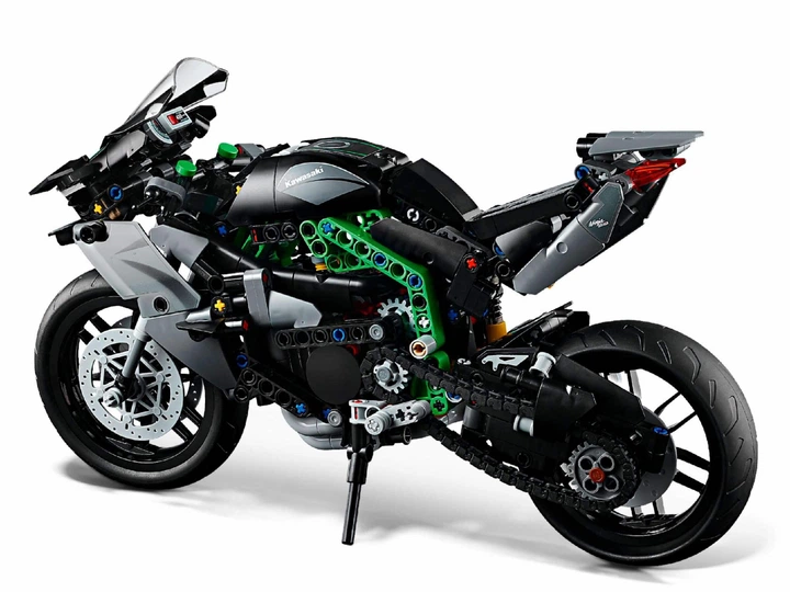 Конструктор LEGO Technic Мотоцикл Kawasaki Ninja H2R 643 деталей (42170) - Фото 6 Конструктор LEGO Technic Мотоцикл Kawasaki Ninja H2R 643 деталей (42170) - изображение 6