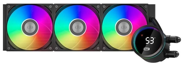 Система жидкостного охлаждения PcCooler DA360 Pro ARGB Digital Black - изображение 1