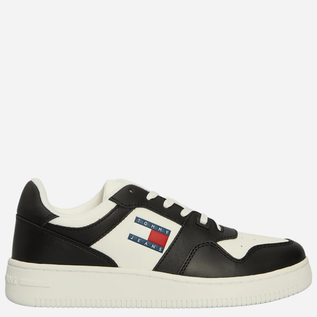 Жіночі снікери Tommy Jeans EN0EN02505-0GS 36 Білі з чорним (8720638358961) - зображення 1
