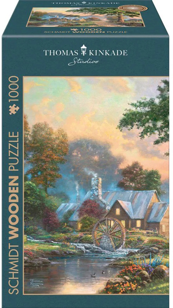 Puzzle Schmidt Spiele Thomas Kinkade Studios: Am alten Mühlenbach 1000 elementów 59797 (4001504597979) - obraz 2