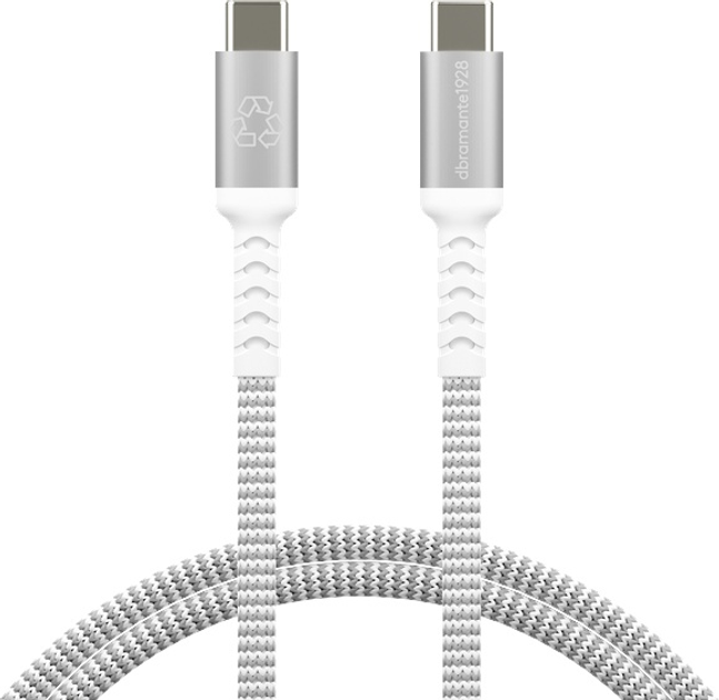 Kabel Dbramante1928 Braided USB Type-C - USB Type-C 1.2 m Silver (5711428071163) - obraz 1