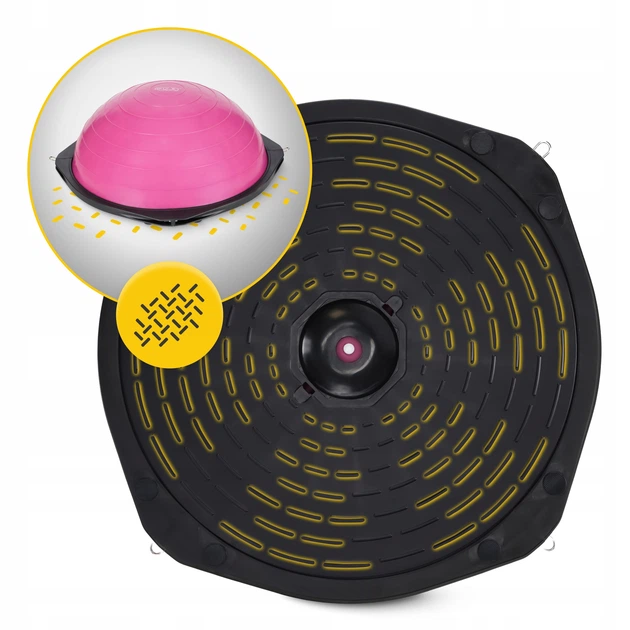 Балансировочная платформа 4FIZJO Bosu Ball 60 см Pink (P-5905973402453) - изображение 7