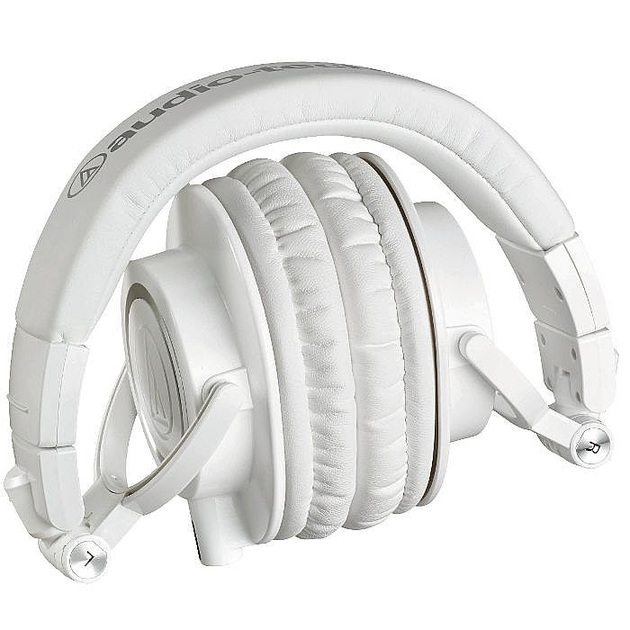 Провідні професійні навушники Audio-Technica ATH-M50X з вбудованими басами, роз'єм 3,5 мм Білі - Фото 3 Провідні професійні навушники Audio-Technica ATH-M50X з вбудованими басами, роз'єм 3,5 мм Білі - изображение 3
