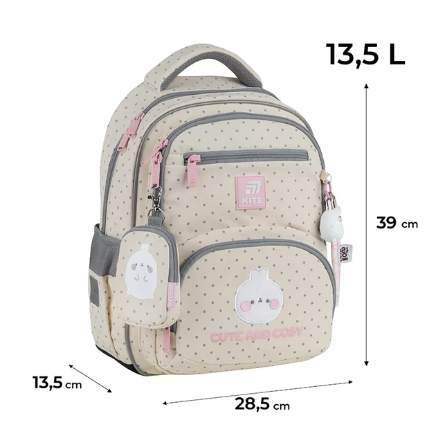 Шкільний набір Kite Education Molang SET_ML25-773M (рюкзак, пенал, сумка) - зображення 2