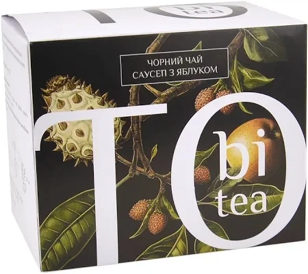Чай чорний Tobi Tea Саусеп з Яблуком фільтр-пак - Фото 1 Чай чорний Tobi Tea Саусеп з Яблуком фільтр-пак - зображення 1