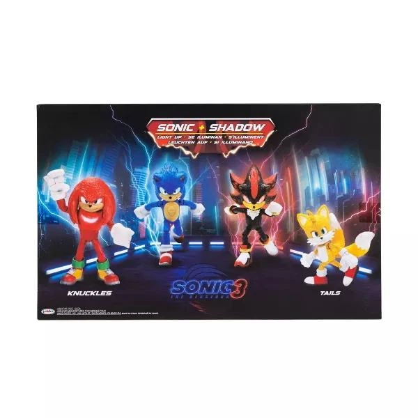 Набор фигурок Ёжик Соник 3 Тейлз, Соник, Наклз, Шэдоу Sonic the