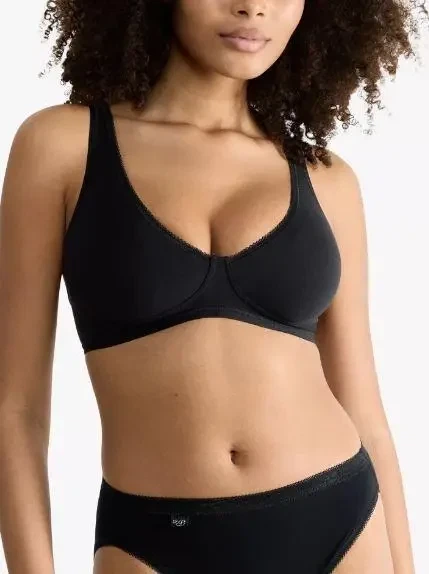 Бюстгальтер Sloggi Basic+Soft, чорний 70В - Фото 1 Бюстгальтер Sloggi Basic+Soft, чорний 70В - зображення 1