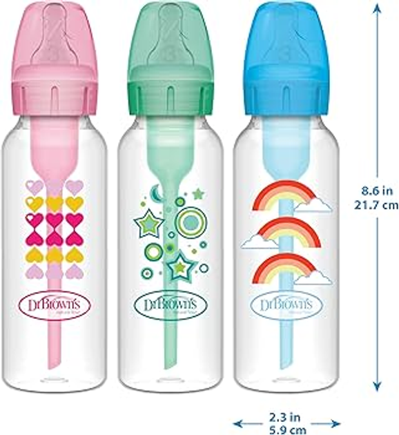 Zestaw butelek do karmienia Dr. Brown's Anti-Colic Options+ Narrow Sippy +6 miesięcy 3 szt (072239317372) - obraz 1