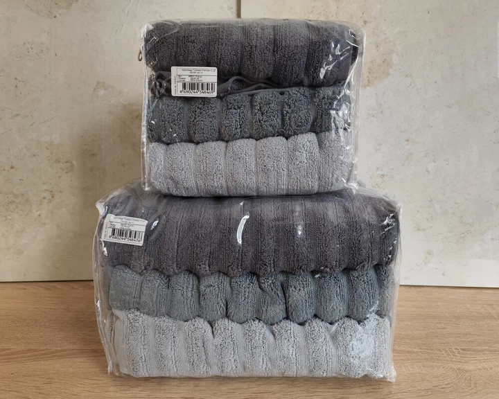 Набор турецких махровых полотенец Cestepe MicroCotton Premium 3 штуки 50x90 + 3 штуки 70х140 Ezgi 9 плотность 600 г/м2 - Фото 4 Набор турецких махровых полотенец Cestepe MicroCotton Premium 3 штуки 50x90 + 3 штуки 70х140 Ezgi 9 плотность 600 г/м2 - изображение 4