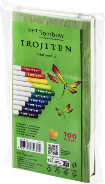 Zestaw kolorowych kredek Tombow Irojiten Vivid tone l 10 szt (4003198856639) - obraz 2