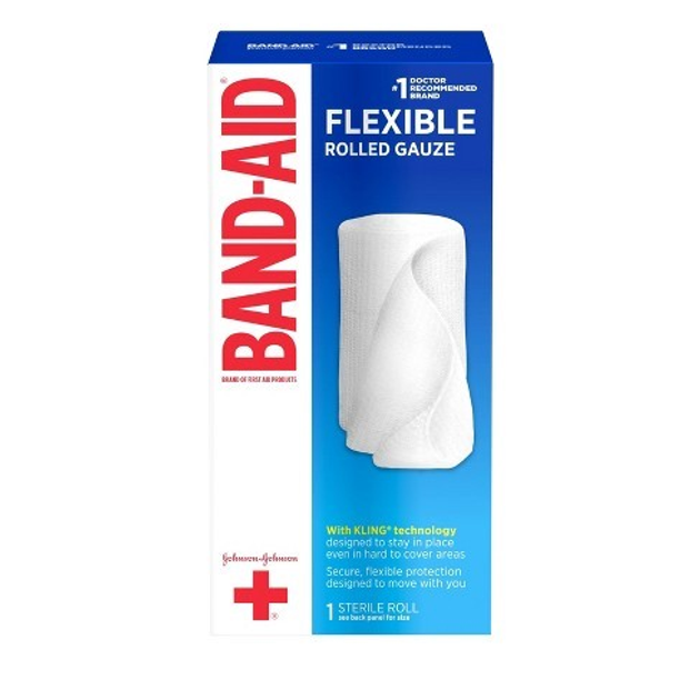Бінт еластичний Johnson&Johnson Band Aid 8см х 2м - зображення 1