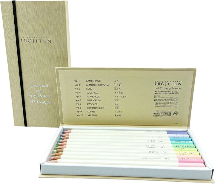Набір кольорових олівців Tombow Irojiten Very pale tone lll 10 шт (4003198856691) - зображення 5