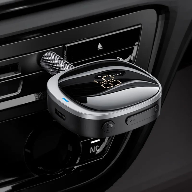 Bluetooth-ресивер HOCO E80 Travel car AUX BT receiver Black (6942007618908) - зображення 6
