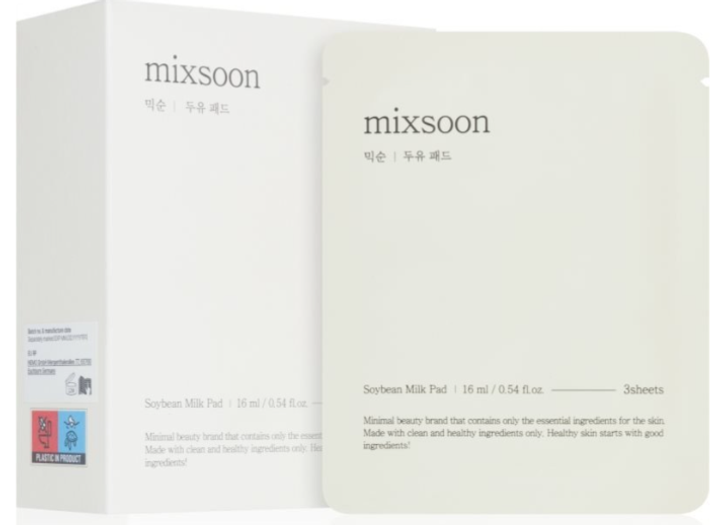 Maseczka do twarzy Mixsoon Pad odżywcza z mlekiem sojowym 3 szt (8809732911446) - obraz 2