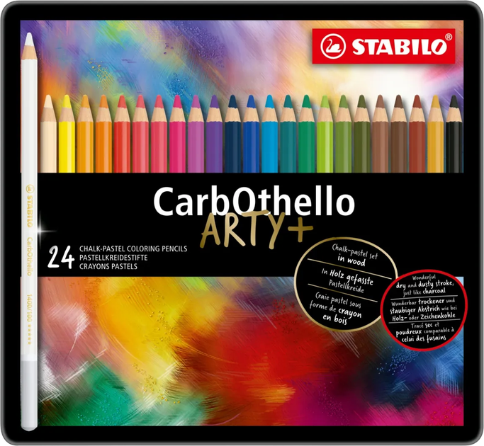Набір пастельних олівців Stabilo CarbOthello різнокольорових 24 шт (4006381279628) - зображення 1