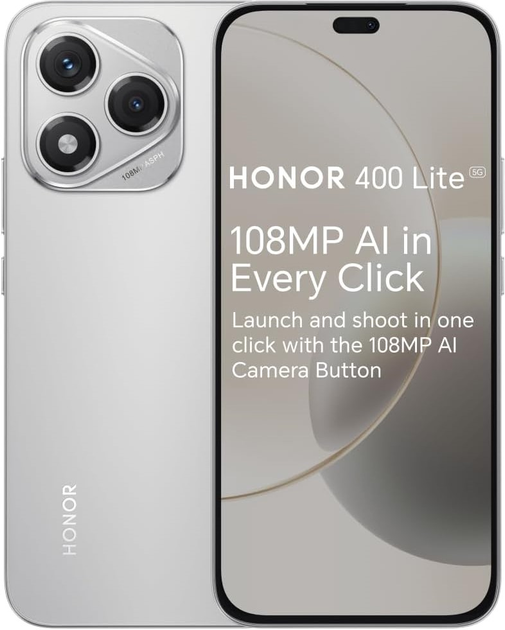 Мобільний телефон Honor 400 Lite 8/256GB Velvet Grey (5109BRUX) - зображення 1