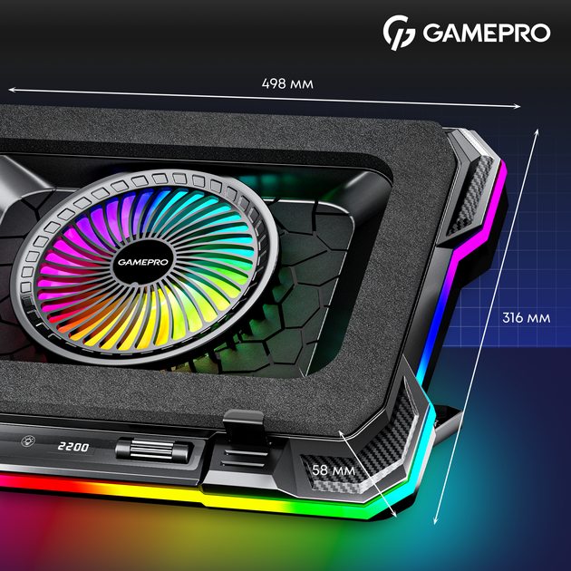 Охолоджуюча підставка для ноутбука Gamepro CP950 - зображення 16