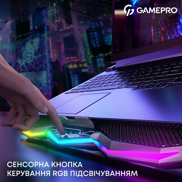 Охолоджуюча підставка для ноутбука Gamepro CP680 - зображення 10