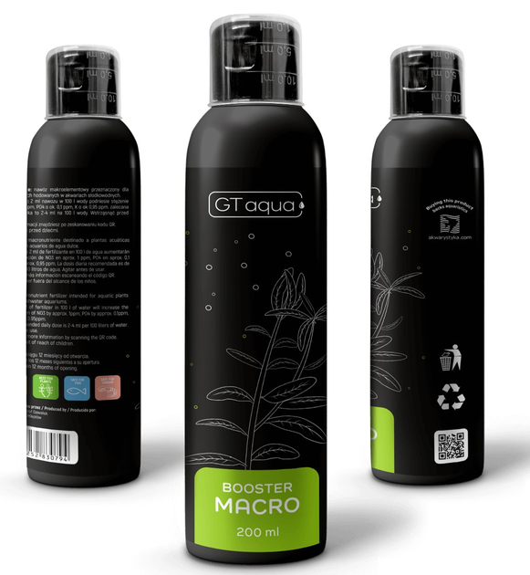 Nawóz makroelementowy dla roślin akwariowych GT Aqua Booster Macro 200 ml (5908252830794) - obraz 2