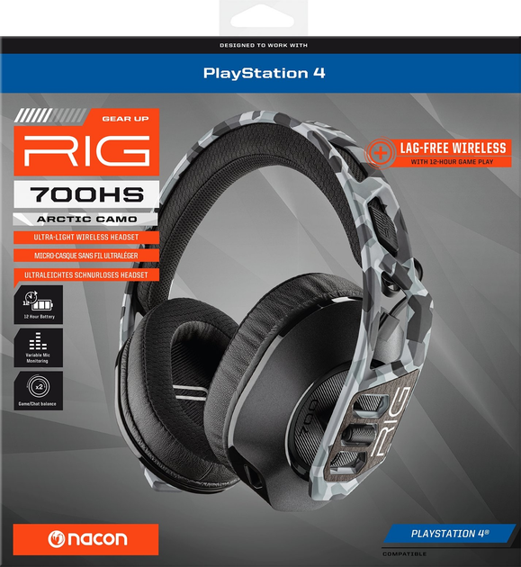 Słuchawki Nacon RIG 700HS Arctic Camo (3665962002713) - obraz 5