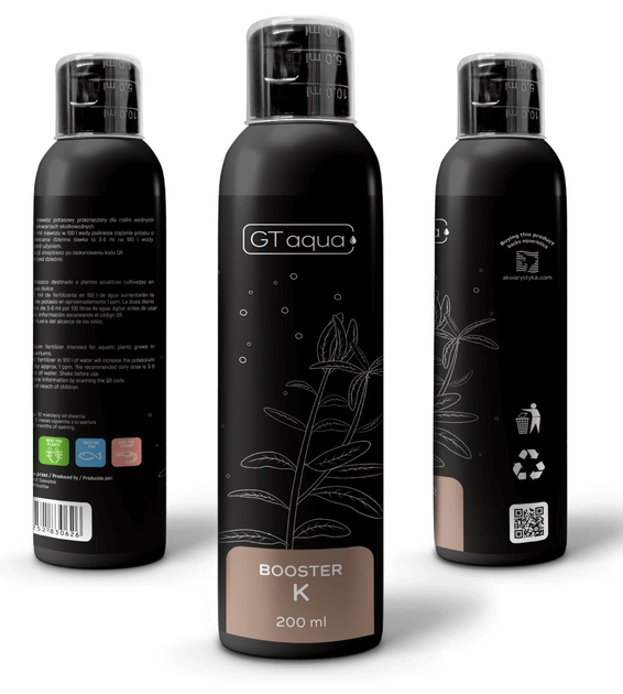 Добриво з калієм для акваріумних рослин GT Aqua Booster K 200 мл (5908252830626) - зображення 2