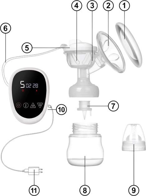 Laktator Berdsen elektryczny dwufazowy (5903) (5902854516797) - obraz 8