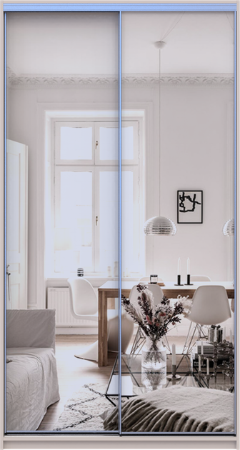 Шкаф купе Doros Сити Лайт Кашемир 2 Зеркала 120х60х225 см (80736341) - Фото 1 Шкаф купе Doros Сити Лайт Кашемир 2 Зеркала 120х60х225 см (80736341) - изображение 1