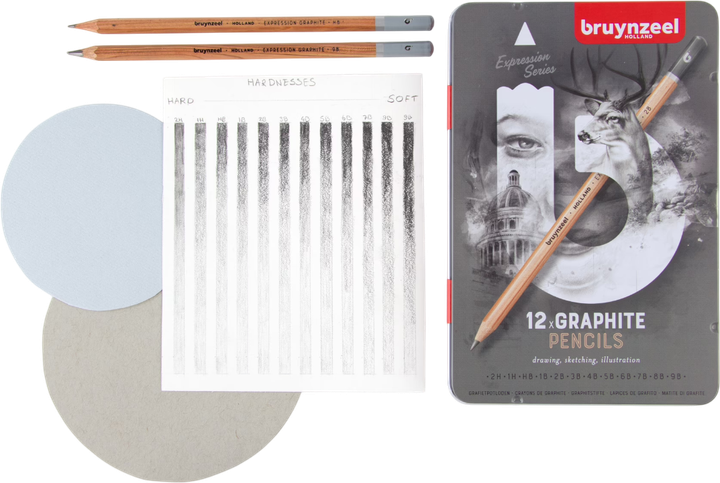 Zestaw ołówków grafitowych Bruynzeel Expression 12 szt (8712079424916) - obraz 4