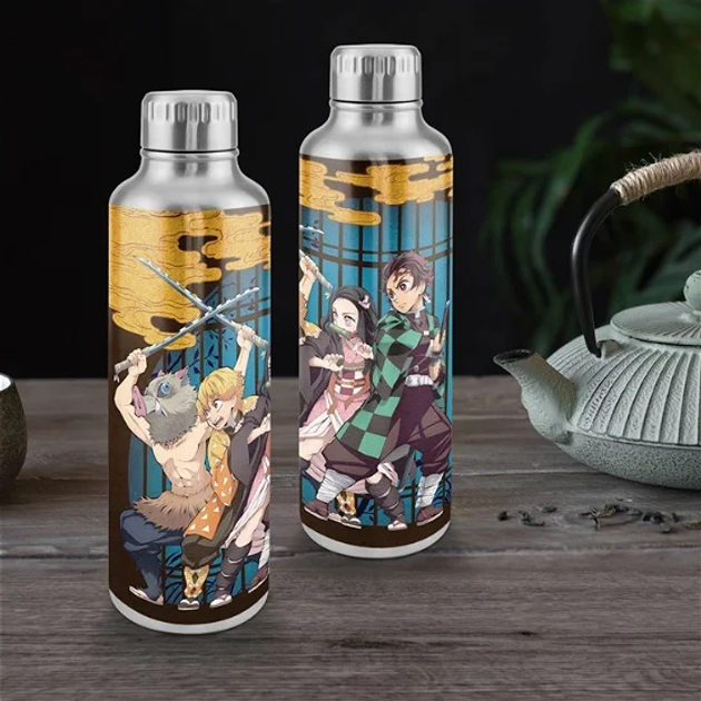 Butelka na wodę Paladone Demon Slayer Wielokolorowa 500 ml (5055964793784) - obraz 4