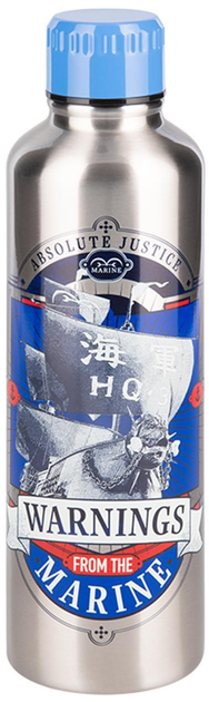 Butelka na wodę Paladone One Piece Srebrzysta 450 ml (5056577754926) - obraz 1