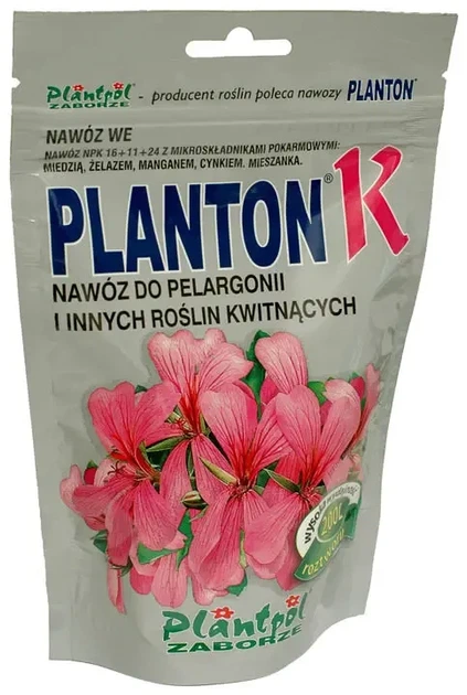 Добриво "Planton K" (Плантон) 200 г (для пеларгоній) - Фото 1 Добриво "Planton K" (Плантон) 200 г (для пеларгоній) - изображение 1