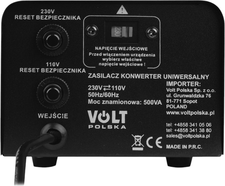 Інвертор напруги Volt Polska VP 500 230VAC/110VAC 500VA (5K230110050) - зображення 4