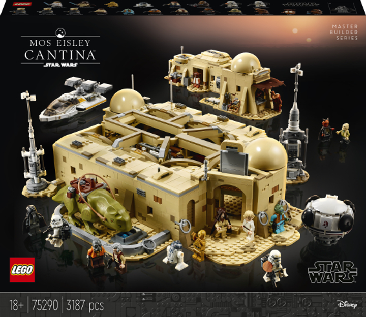 Zestaw klockow LEGO Star Wars Kantyna Mos Eisley 3187 elementow (75290) (955555908791930) - Outlet - obraz 1