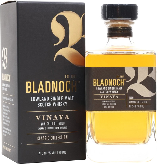 Віскі Bladnoch Vinaya 0.7 л 46.7% у подарунковій упаковці (851370006655) - зображення 1