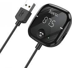 ФМ модулятор Hoco E65 Unity car BT FM transmitter black - изображение 2