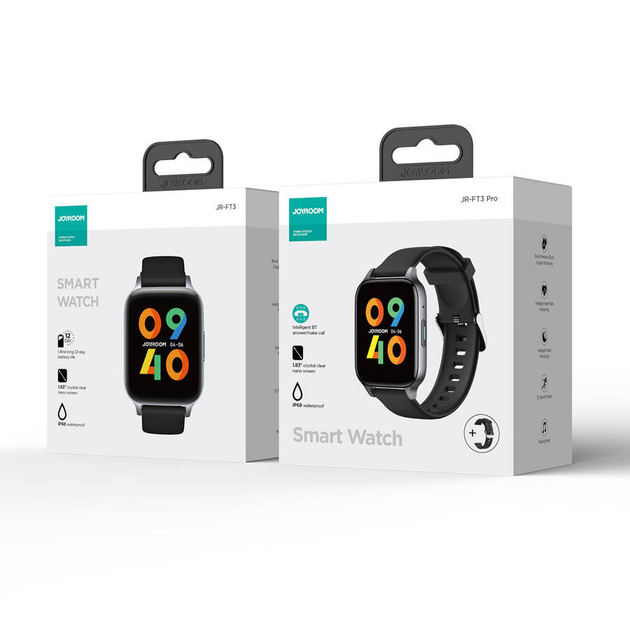 Умные смарт часы Joyroom JR-FT3 Fit-Life Series Smart Watch-Dark Gray многофункциональные - изображение 2